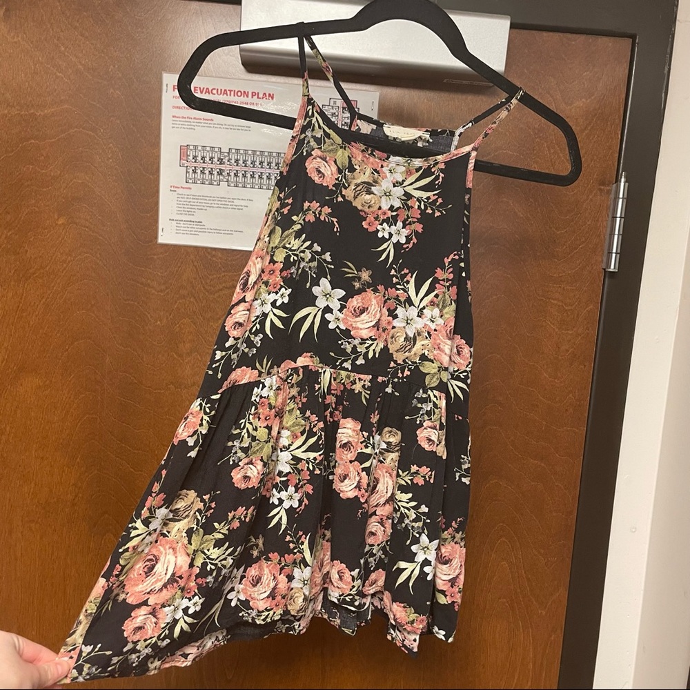 LA Hearts Floral Baby Doll style Tank